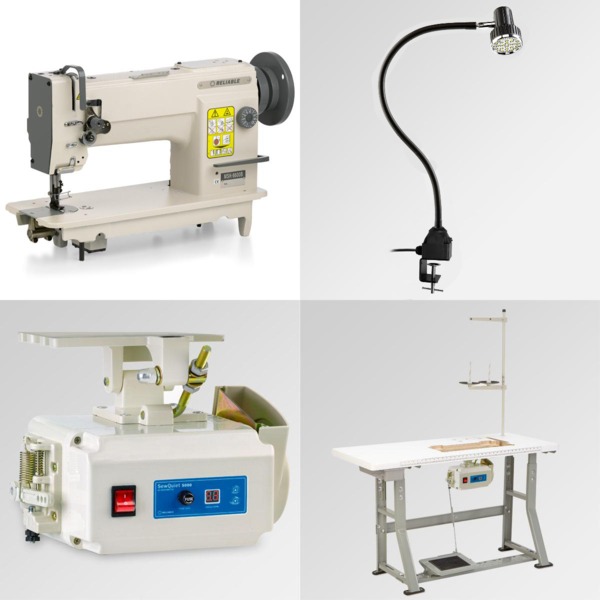 Reliable MSK-8600B Walking Foot Needle Feed Sewing Machine (Singer 111/211) L Bobbin, 8/14mmLift, 10mmSL, Power Stand, 2000RPM