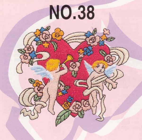 Brother SA338 No.38 Angels Embroidery Card for Brother, Babylock, Bernina Deco 500-650, White, Simplicity SE3