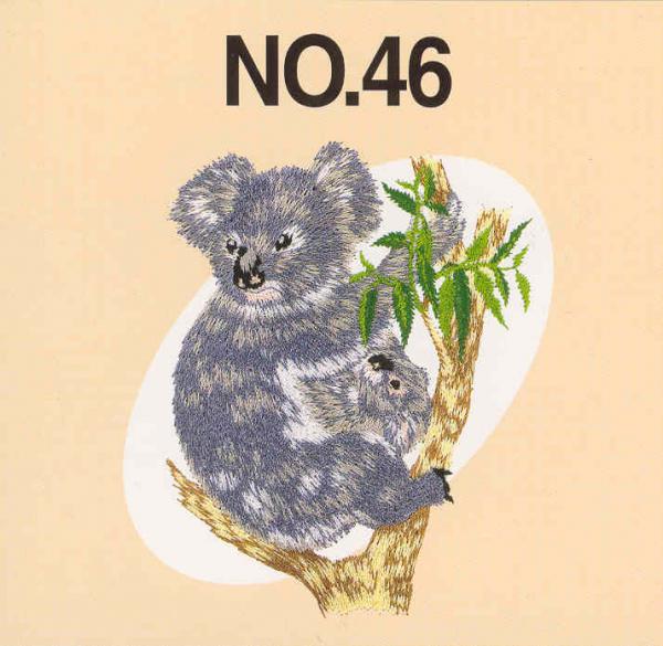 Brother SA346 No.46 Australian 18 Animals Embroidery Card .pes Format