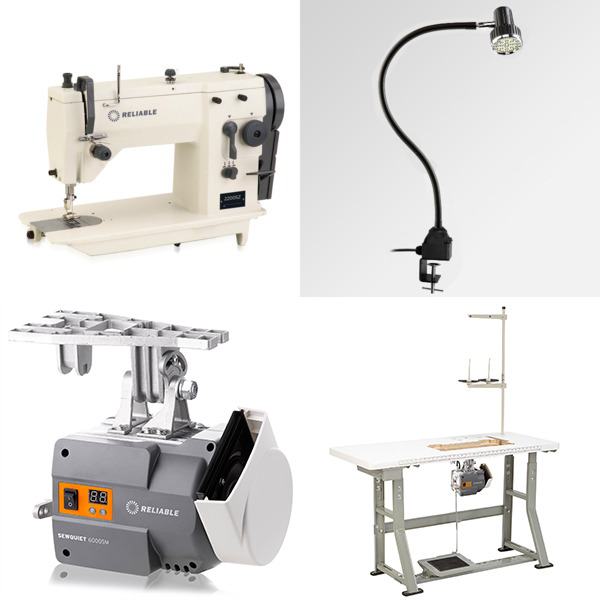 Reliable 2200SZ 9mm ZigZag, 6mm Straight Stitch Industrial Sewing Machine, Servo Motor Power Stand, LED Lamp (Replaces Singer 20U73)nohtin Reliable 2200SZ 9mm ZigZag, 6mm Straight Stitch Industrial Sewing Machine, Servo Motor Power Stand, LED Lamp (Replaces Singer 20U73)nohtin