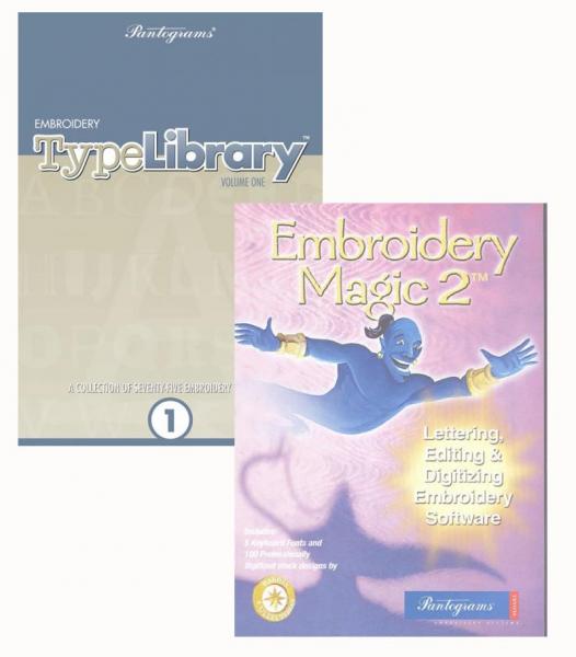 Pantograms EMG-2 Embroidery Magic 2 II Two, Editing Lettering