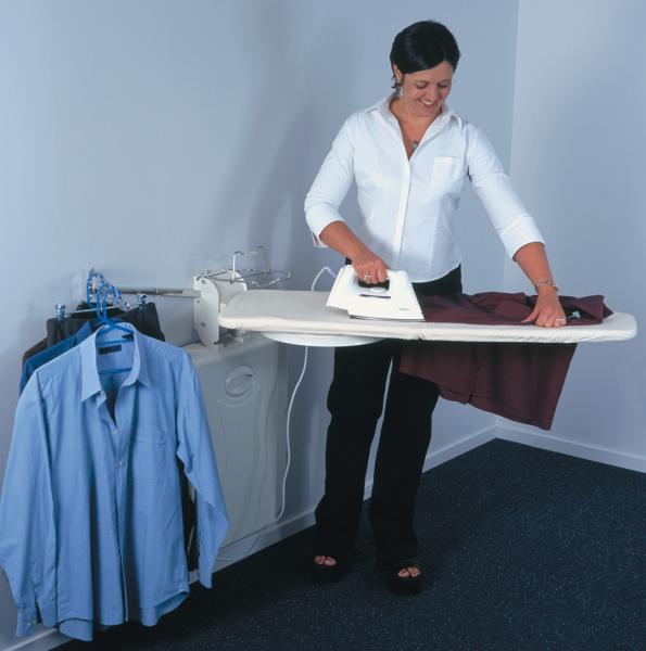 LifeStyle OSU-01 Full Size On Wall Mount Ironing Center, 44x15" Swivel Board, Iron Rest, Garment Racknohtin LifeStyle OSU-01 Full Size On Wall Mount Ironing Center, 44x15" Swivel Board, Iron Rest, Garment Racknohtin