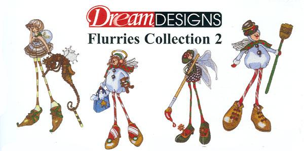 OESD GC212B-FL2 Flurries 2 Embroidery Jumbo Designs Brother Card