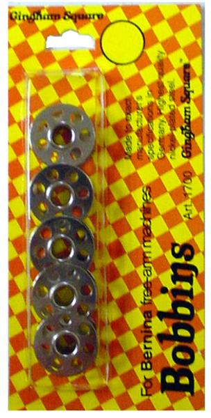 Gingham Square Replacement Metal Bobbins Class 15 for Bernina ARTISTA Freearm Machines Pack of 5nohtin Gingham Square Replacement Metal Bobbins Class 15 for Bernina ARTISTA Freearm Machines Pack of 5nohtin