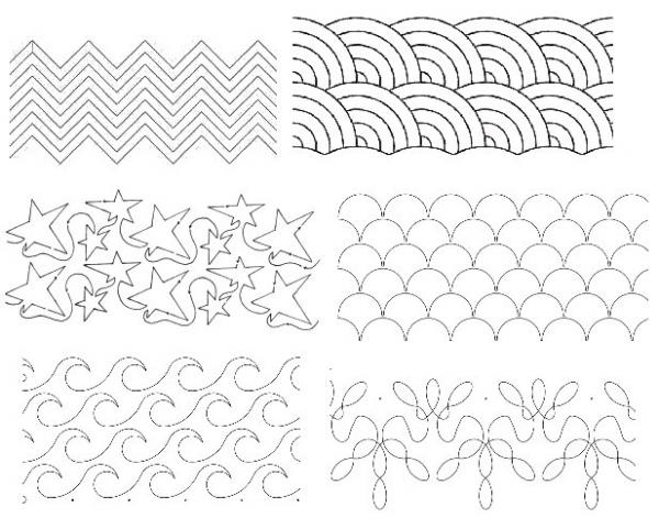 Quilt-EZ Long-Arm Quilting Design Templates, Choose from 20 Styles 13x23.75