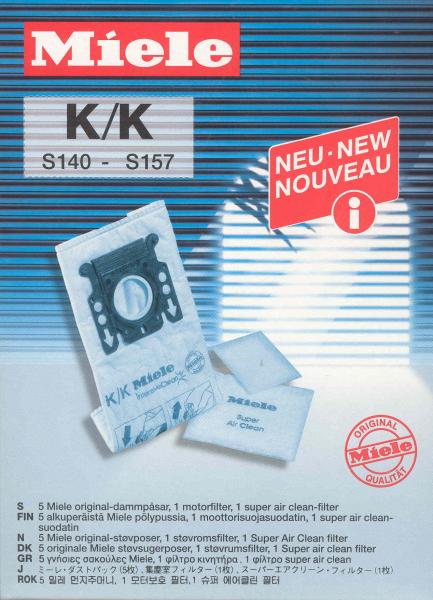 Miele 10123240 AirClean Type KK 3 Ply Tear Proof Dustbags 4Pk for S142-168 Upright Stick Vacuum Cleaners, Including 2 Pre Motor & Exhaust Filters*nohtin Miele 10123240 AirClean Type KK 3 Ply Tear Proof Dustbags 4Pk for S142-168 Upright Stick Vacuum Cleaners, Including 2 Pre Motor & Exhaust Filters*nohtin