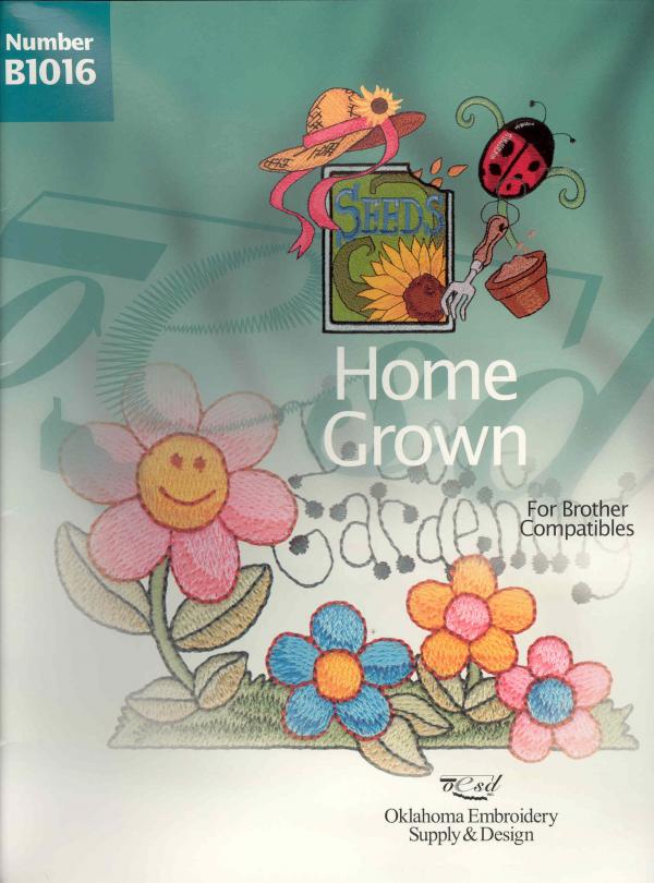 OESD B1016 Home Grown Brother Comp Embroidery Card