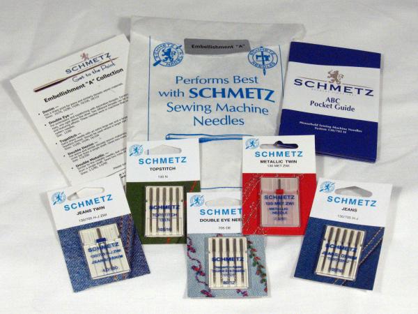 Schmetz C-EMBLA 15x1 HAx1 Embellish Needle Collection: Jeans+Twin, Metallic Twin, Topstitch, Double Eyenohtin Schmetz C-EMBLA 15x1 HAx1 Embellish Needle Collection: Jeans+Twin, Metallic Twin, Topstitch, Double Eyenohtin