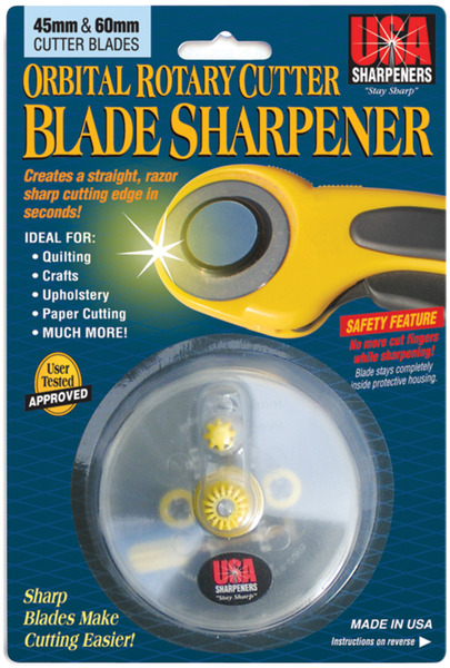 USA Sharpeners Orbital Rotary Cutter Knife Blade Sharpener, 45mm-60mmnohtin USA Sharpeners Orbital Rotary Cutter Knife Blade Sharpener, 45mm-60mmnohtin