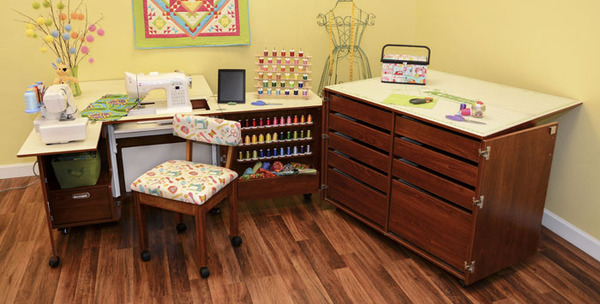 Kangaroo Cabinets Wallaby II WS-TEAK Studio Set: Air Lift Platform, Dingo Cutting Table, Mat, and Insertnohtin Kangaroo Cabinets Wallaby II WS-TEAK Studio Set: Air Lift Platform, Dingo Cutting Table, Mat, and Insertnohtin