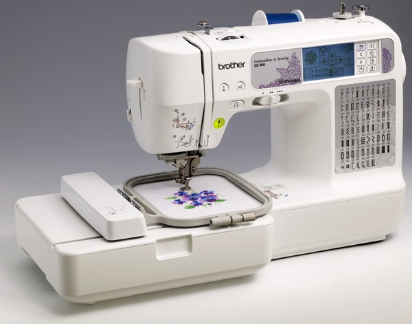 Brother SE400 67-Stitch Sewing 4x4" 70-Designs Embroidery Machine USB6, Fonts, 120Borders, Start Stop, Needle Up, Threader, Trim +7 Extras $40 Values*nohtin Brother SE400 67-Stitch Sewing 4x4" 70-Designs Embroidery Machine USB6, Fonts, 120Borders, Start Stop, Needle Up, Threader, Trim +7 Extras $40 Values*nohtin