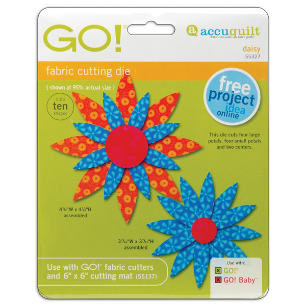 AccuQuilt GO! Daisy Die 55327 Two Sizes Daisy Petals And Two Sizes Circlesnohtin AccuQuilt GO! Daisy Die 55327 Two Sizes Daisy Petals And Two Sizes Circlesnohtin