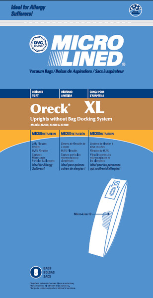 Oreck Or-1475 Paper Bag, Uprights W/O Bag Dock Dvc 8Pknohtin Oreck Or-1475 Paper Bag, Uprights W/O Bag Dock Dvc 8Pknohtin
