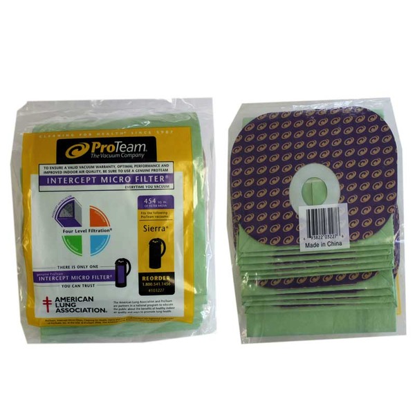 Pro-Team Pv-103227 Paper Bags 10Pk for Lil Hummer Ii, Sierra Backpack Vacuum Cleanersnohtin Pro-Team Pv-103227 Paper Bags 10Pk for Lil Hummer Ii, Sierra Backpack Vacuum Cleanersnohtin