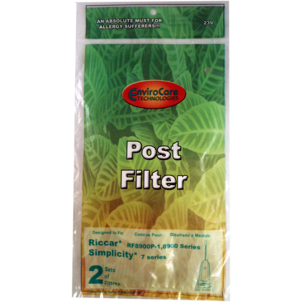 Riccar/Simplicity Replacment Rsr-1804 Filter, 8900 7200 7300 7350 7400 2 Sets Of Filtersnohtin Riccar/Simplicity Replacment Rsr-1804 Filter, 8900 7200 7300 7350 7400 2 Sets Of Filtersnohtin