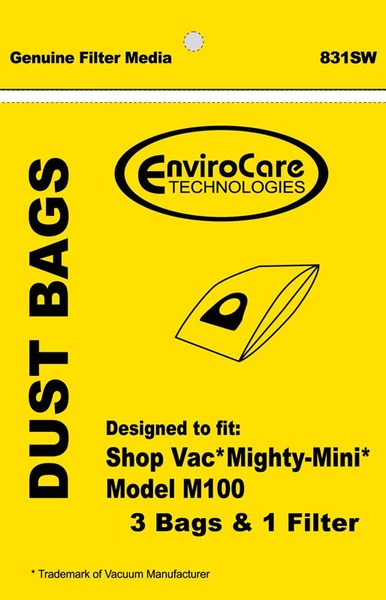 Shop Vac Replacment Svr-14205 Paper Bag, Shop Vac Mighty Mini Env 3Pknohtin Shop Vac Replacment Svr-14205 Paper Bag, Shop Vac Mighty Mini Env 3Pknohtin