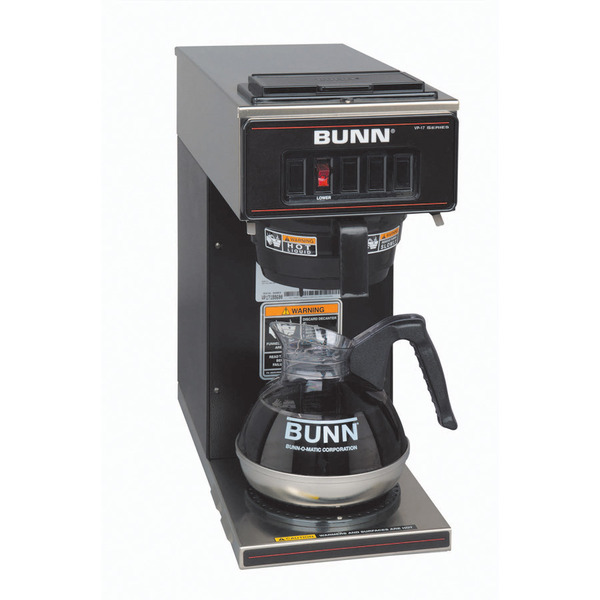 Bunn VP17-1 BLK Pourover Coffee Brewer with One Warmer, Black Coffee Machinenohtin Bunn VP17-1 BLK Pourover Coffee Brewer with One Warmer, Black Coffee Machinenohtin