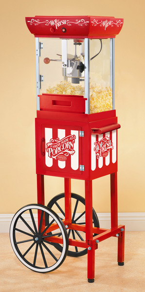 Nostalgia Electrics CCP399 Vintage Collection 48" Old Fashioned Movie Time Popcorn Cartnohtin Nostalgia Electrics CCP399 Vintage Collection 48" Old Fashioned Movie Time Popcorn Cartnohtin