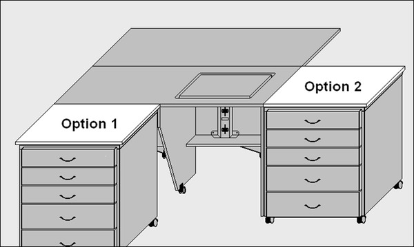 Sylvia 1690 Connecting Top Accessory for 490W drawer unit & Model 1600 to make a Combo Cabinetnohtin Sylvia 1690 Connecting Top Accessory for 490W drawer unit & Model 1600 to make a Combo Cabinetnohtin