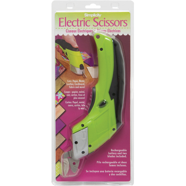 Simplicity 881740001 Electric Scissors Shears Trimmers, 2 Blade Heads, On Off Switch, Use Corded or Cordlessnohtin Simplicity 881740001 Electric Scissors Shears Trimmers, 2 Blade Heads, On Off Switch, Use Corded or Cordlessnohtin