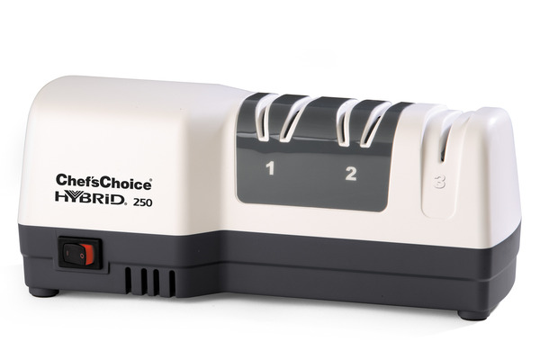 Chef Choice 250 Diamond Hone Abrasive Hybrid Knife Sharpener by EdgeCraft, 3 Stage Electric and Manual System Sharpens, Shapes, Hones, Polishesnohtin Chef Choice 250 Diamond Hone Abrasive Hybrid Knife Sharpener by EdgeCraft, 3 Stage Electric and Manual System Sharpens, Shapes, Hones, Polishesnohtin