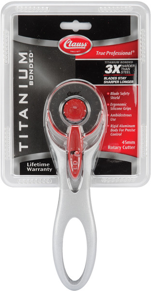 Clauss 18503 45mm Titanium Bonded Rotary Cutter, Cutlery Grade Steelnohtin Clauss 18503 45mm Titanium Bonded Rotary Cutter, Cutlery Grade Steelnohtin
