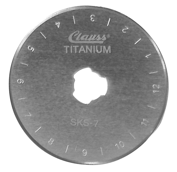 Clauss 18505 45mm Titanium Bonded Straight Rotary Replacement Blades 2PKnohtin Clauss 18505 45mm Titanium Bonded Straight Rotary Replacement Blades 2PKnohtin