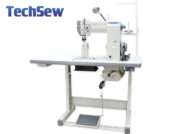 TechSew 830 Single Needle 7"H Post Bed Roller Feed Sewing Machine, Roller Foot, Assembled Table Power Stand Servo Motornohtin TechSew 830 Single Needle 7"H Post Bed Roller Feed Sewing Machine, Roller Foot, Assembled Table Power Stand Servo Motornohtin