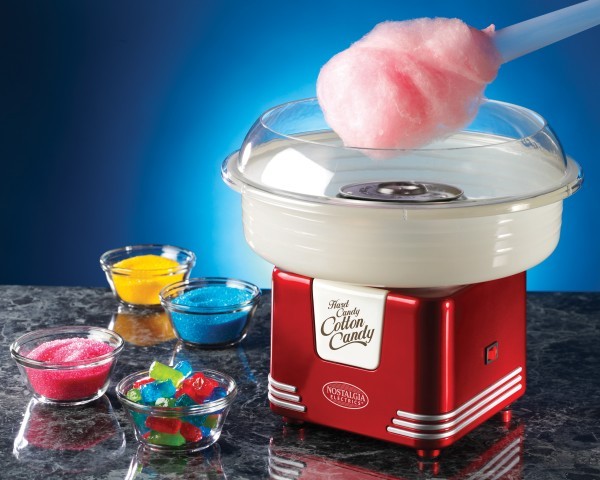 Nostalgia Electrics PCM405RETRORED Retro Series Hard & Sugar Free Cotton Candy Makernohtin Nostalgia Electrics PCM405RETRORED Retro Series Hard & Sugar Free Cotton Candy Makernohtin