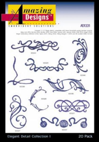 Amazing Designs / Great Notions 1331 Elegant Detail I Fashion Embroidery Multi-Formatted CDnohtin Amazing Designs / Great Notions 1331 Elegant Detail I Fashion Embroidery Multi-Formatted CDnohtin
