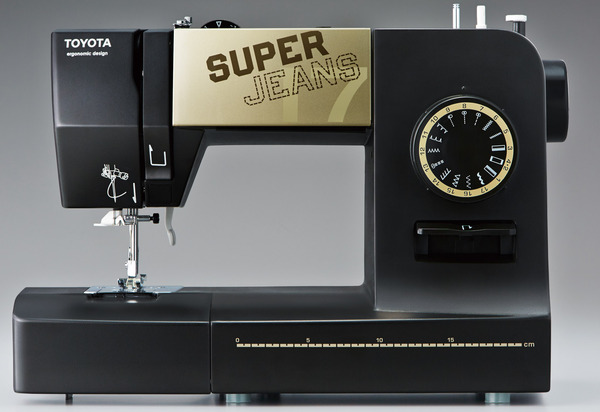 Toyota Super Jeans SJ17 17-Stitch One Dial Freearm Mechanical Sewing Machine with Buttonhole and Patented Glider Foot for Seamsnohtin Toyota Super Jeans SJ17 17-Stitch One Dial Freearm Mechanical Sewing Machine with Buttonhole and Patented Glider Foot for Seamsnohtin