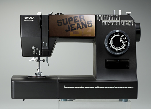 Toyota Super Jeans J34 34-Stitch Mechanical Sewing Machine with Buttonhole and Patented Glider Foot Over Seamsnohtin Toyota Super Jeans J34 34-Stitch Mechanical Sewing Machine with Buttonhole and Patented Glider Foot Over Seamsnohtin