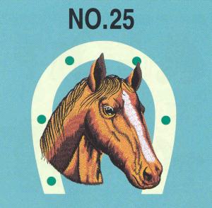 Brother No 25 Horses Embroidery Card SA325 For Brother, Babylock, Bernina Deco 500, 600, 650, White, Simplicity