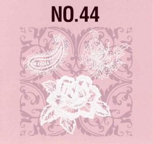 Brother No. 44 Lace 2 Embroidery Card SA344 For Brother, Babylock, Bernina Deco 500, 600, 650, White, Simplicity