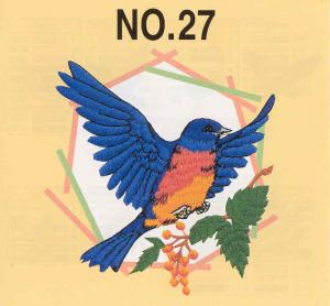 Brother No.27 Birds Embroidery Card SA327