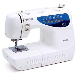 Brother XR 65T 67-Stitch Sewing &Quilting Machine, Walking Foot, Free Motion, Quilt Guide & Table, Drop-in Bobbin, 1-Step BH - Factory serviced
