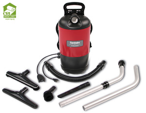 Sanitaire, SC412A, Commercial, BackPack, back pack, Quiet, Vacuum Cleaner, Red, 1400 W, 120 CFM, 11.5 Pounds, 1.5 Gal, 50' Detachable Power Cord - BRAND NEW, Back Pack