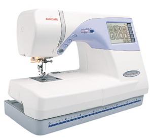 Janome MC9500 100-Stitch Sew& 5.5x8" Emb Machine in .jef Format, Built-in Design Editing, Hoops, 8 Feet & 25/5 Yr Ext Wnty USA ONLY - REPLACES MC9000