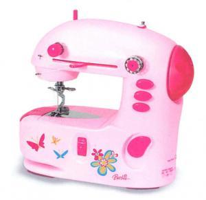 Barbie II Supreme Lightweight Portable Sewing Machine with Built-in Light and AC Adaptor from Jamac