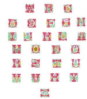 Cactus Punch Mes07 Celtic Alphabet Embroidery CD