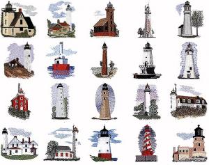 Cactus Punch SCN03 Great Lakes Lighthouses Embroidery Disk