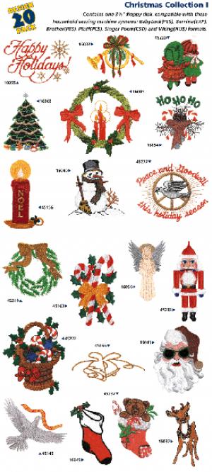 Amazing Designs 1003 Christmas I Embroidery Disks