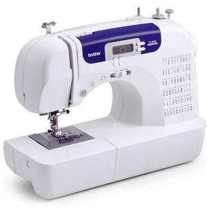 Brother CS-6000t 100 Stitch Function Computer Sewing Machine, Walking Foot, Free Motion Foot, Quilt Guide & Extension Table - Factory Serviced
