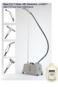 Jiffy J-4000i Commercial Fabric Garment Steamer All 4 Heads, 7.5´ Hosenohtin Jiffy J-4000i Commercial Fabric Garment Steamer All 4 Heads, 7.5´ Hosenohtin