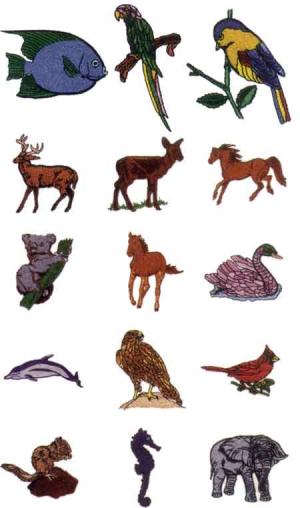 Compu Designs Animals I Embroidery Disk