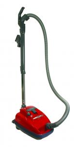 SEBO, 9681AM K3, Air Belt Red, Canister Vacuum Cleaner, 1250W, 10.6A, 120 CFM, 110" Water Lift, 63 Decible, Parquet Tool, Lifetime Belt, 12Lbs, 26' Range