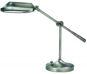Verilux VD03GG1 Heritage Deluxe Desk Lamp - Nickel Finish, Verilux VD03GG1 Heritage Deluxe Desk Lamp Light, NICKLE Finish, 27W Bulb, Telescopes 33-59", Hand Finish Deco MetaL, Optix Glare Control Filter, 10Lbs