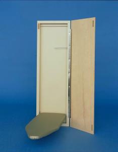 Economy, Surface Mount, 42" Ironing Board Center , SMM421, sm421, sm421000, smm421000, SM-42-1000, Unfinished Birch Door, Piano Hinge, , Made in USA