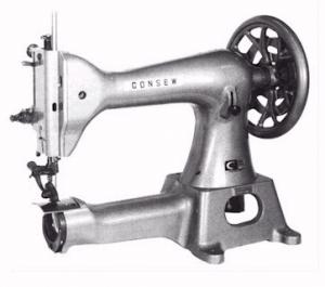 Consew 751 Cylinder Arm with Table, Stand, 1725 RPM Motornohtin Consew 751 Cylinder Arm with Table, Stand, 1725 RPM Motornohtin