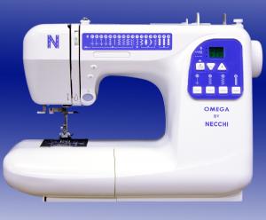 Necchi Omega 6150 18 Stitch, Computer Sewing Machine, LED Readout, Three1-Step Buttonholes, Needle Stop Up/Down, Drop-in Bobbin & Hard Cover